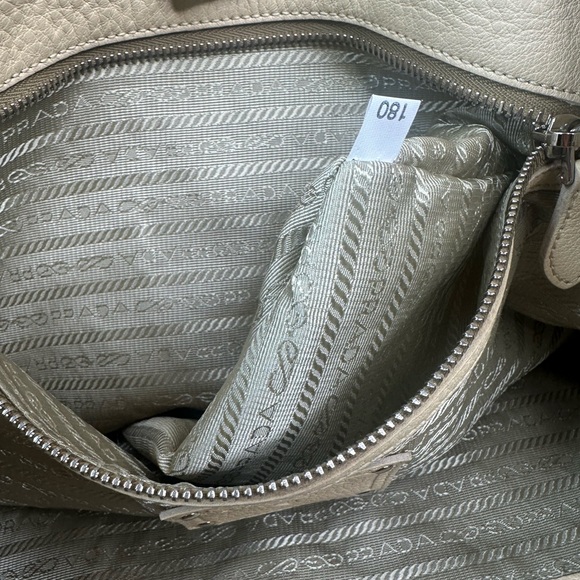 PRADA VITELLO DAINO pebbled leather two way bag - Picture 13 of 13